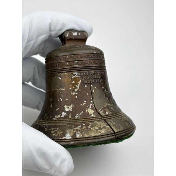 Antique McCarty Nash Motor Co. AJAX Cars Advertising Liberty Bell Paperweight DL - Picture 4 of 7